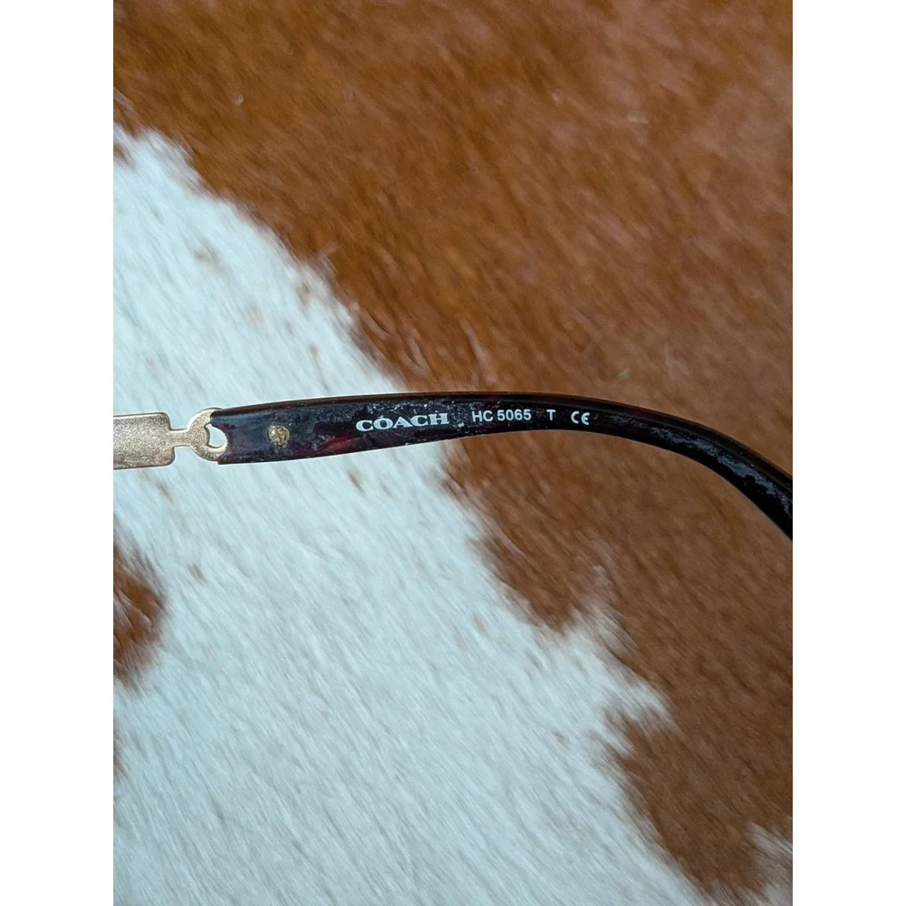 COACH HC5065 9213 Sand / Dark Tortoise Square Metal 53 mm Eyeglasses Frames